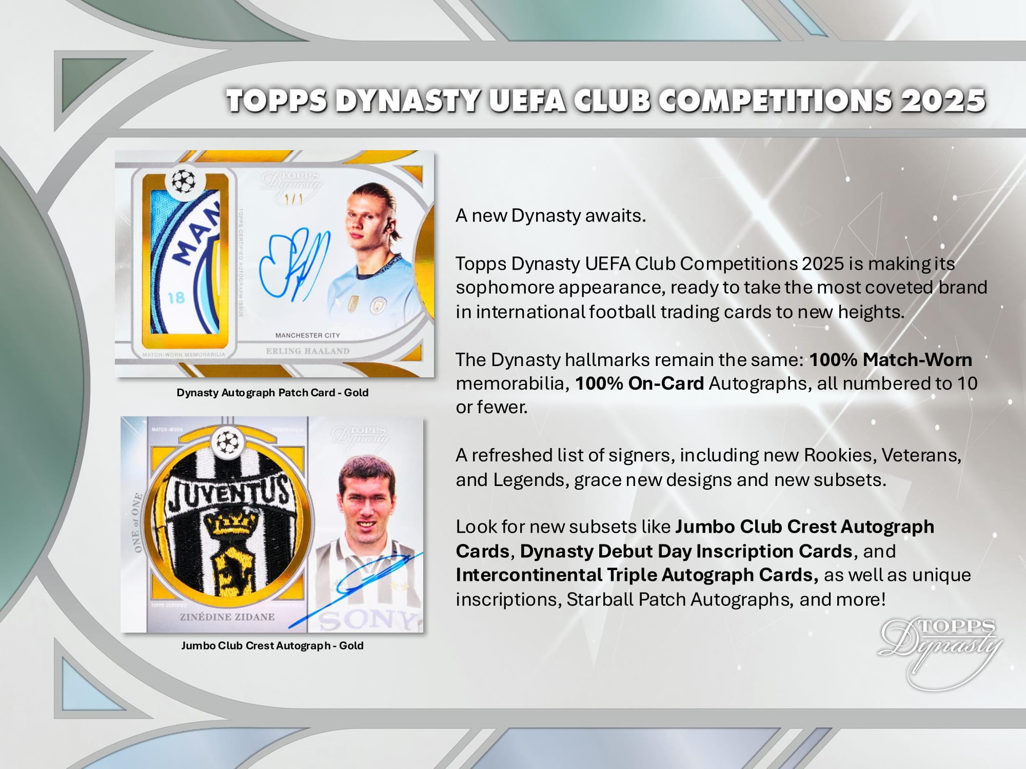 製品情報】2024-25 TOPPS DYNASTY UEFA CLUB COMPETITIONS SOCCER HOBBY