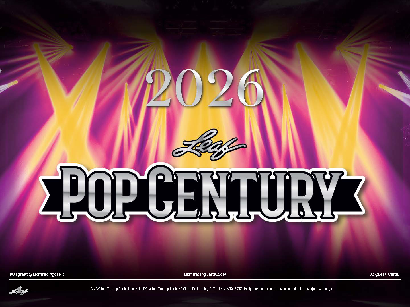製品情報】2026 LEAF POP CENTURY HOBBY