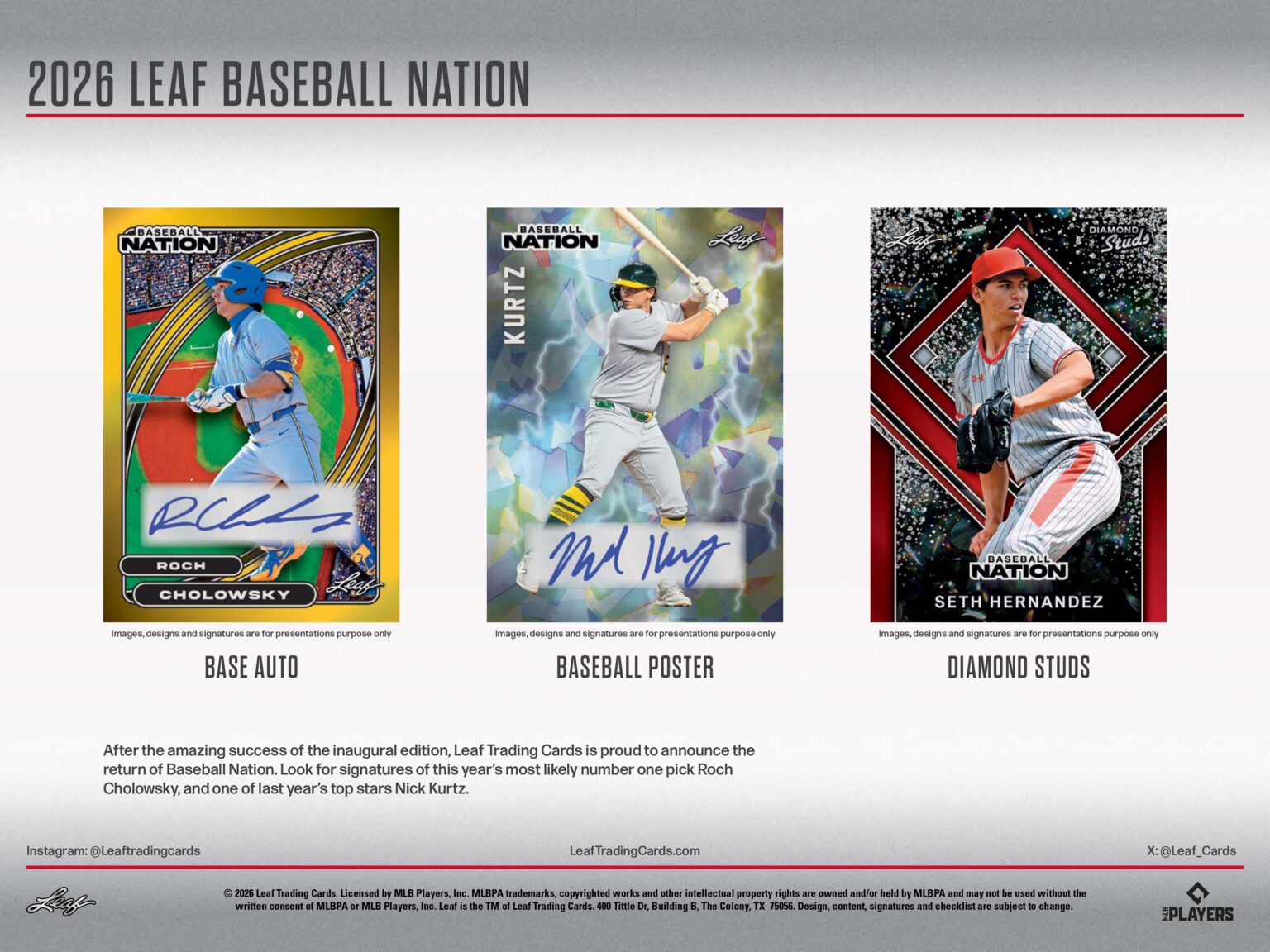 【製品情報】2026 LEAF BASEBALL NATION HOBBY