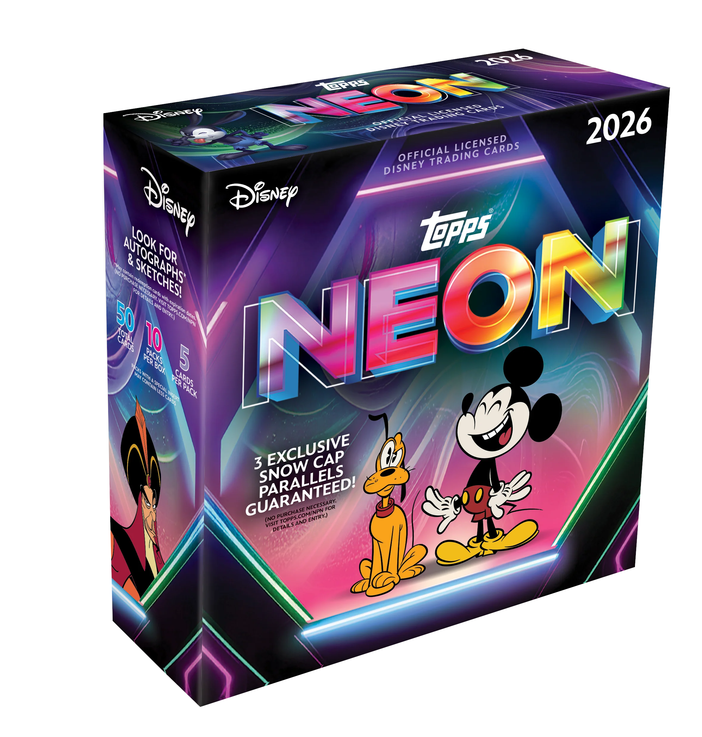 【ポルトガル語バージョン】トゥーン・カオス 未開封BOX 激レア 希少BOX 製品情報】2026 TOPPS DISNEY NEON MEGA BOX