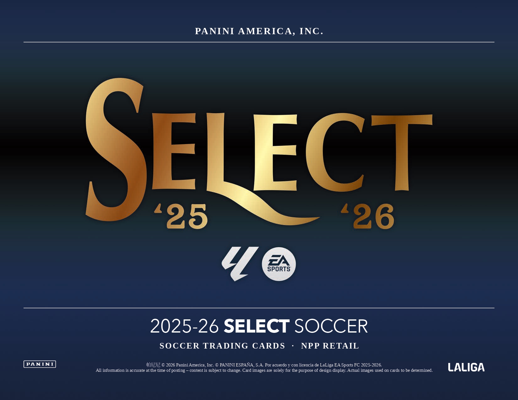 製品情報】2025-26 PANINI SELECT LALIGA SOCCER BLASTER