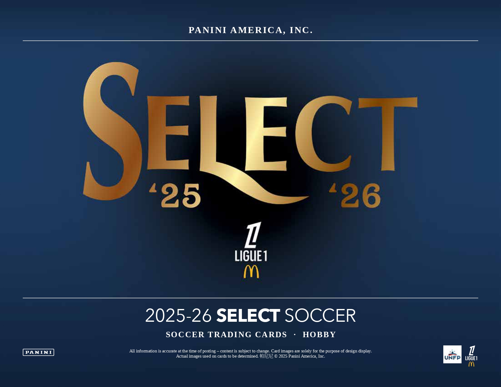 製品情報】2025-26 PANINI SELECT LIGUE 1 SOCCER HOBBY H2