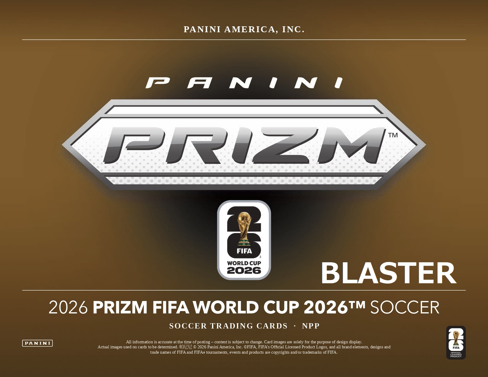 製品情報】2026 PANINI PRIZM FIFA WORLD CUP SOCCER BLASTER