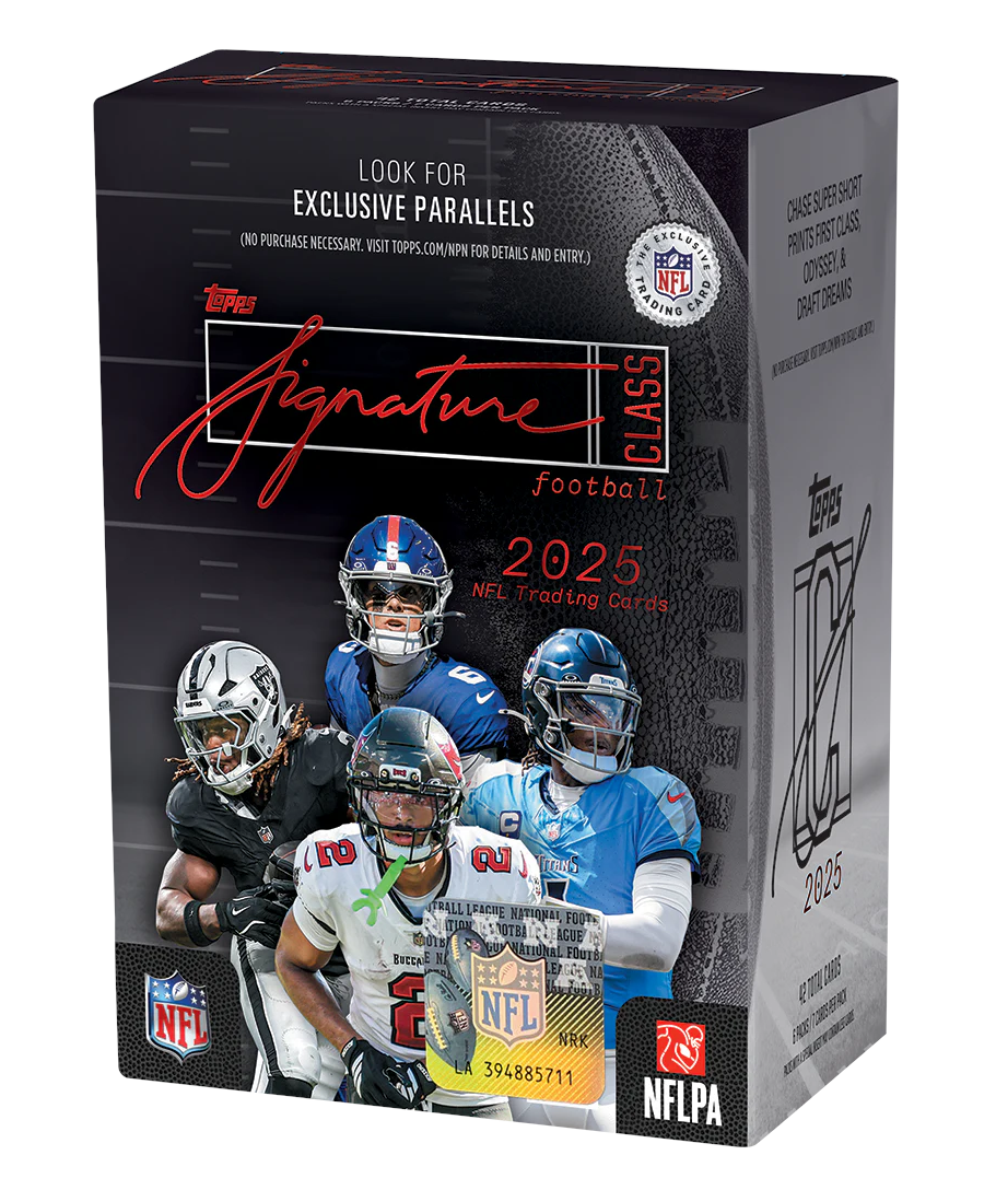 NFLアメリカンフットボールのトレーディングカードコレクション200枚 製品情報】NFL 2025 TOPPS SIGNATURE CLASS FOOTBALL VALUE BOX