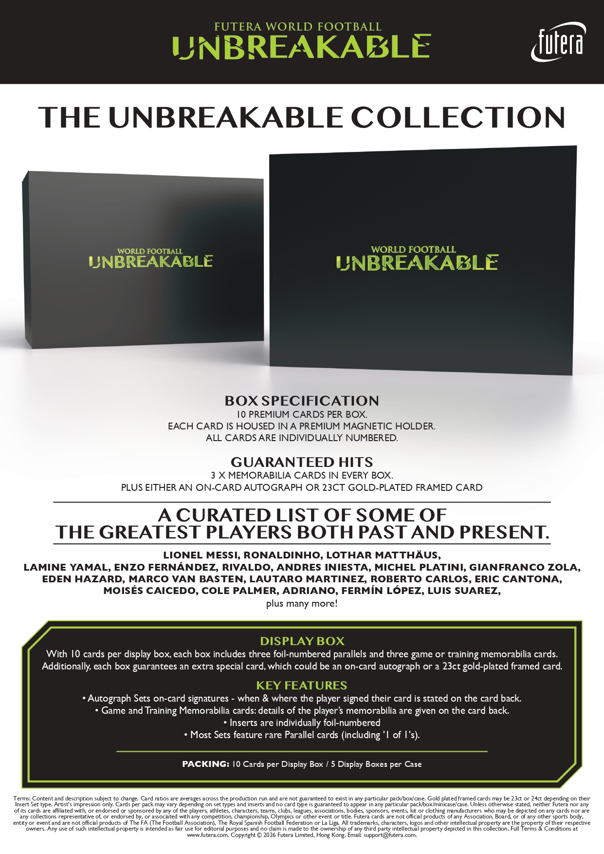 製品情報】2026 FUTERA WORLD FOOTBALL UNBREAKABLE HOBBY