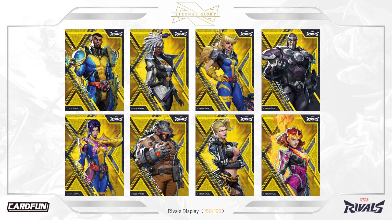 Glory Rivals 【製品情報】2026 CARDFUN MARVEL RIVALS ETERNAL GLORY HOBBY