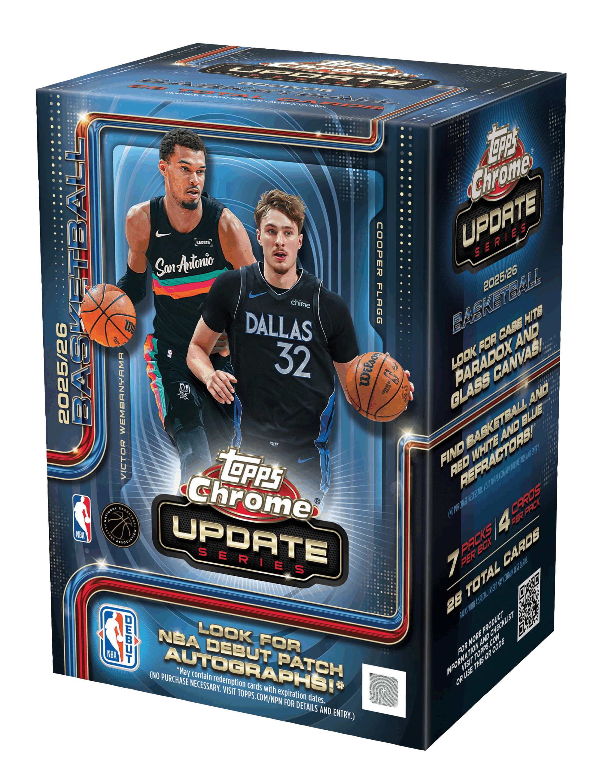 製品情報】NBA 2025-26 TOPPS CHROME UPDATE BASKETBALL VALUE BOX