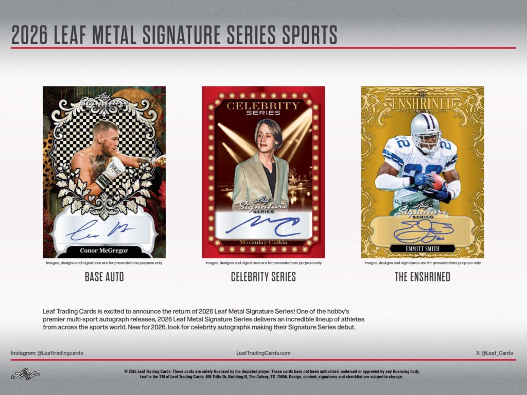 製品情報】2026 LEAF METAL SIGNATURE SERIES MULTI-SPORTS HOBBY